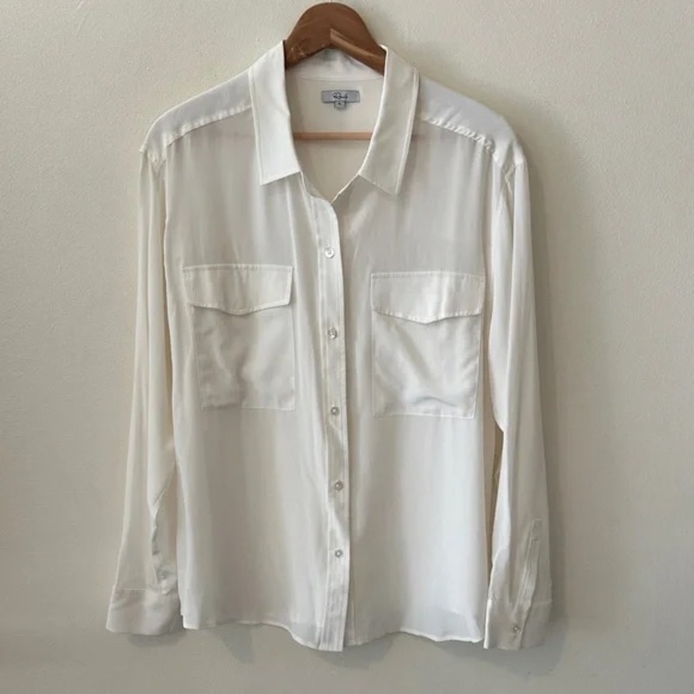 RAILS CORI SILK BUTTON DOWN BLOUSE - Picture 9 of 15